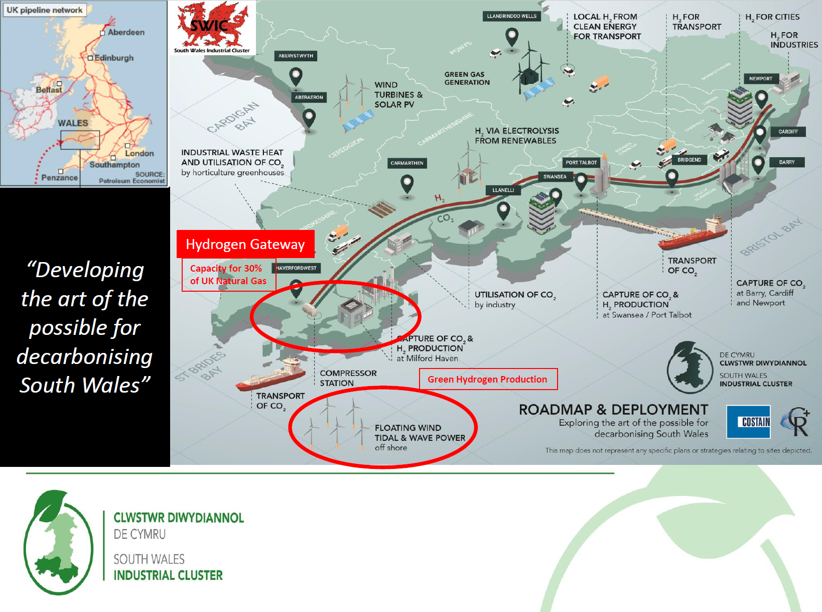 Roadmap and Deployment - Exploring the art of the possible decarbonising South Wales
