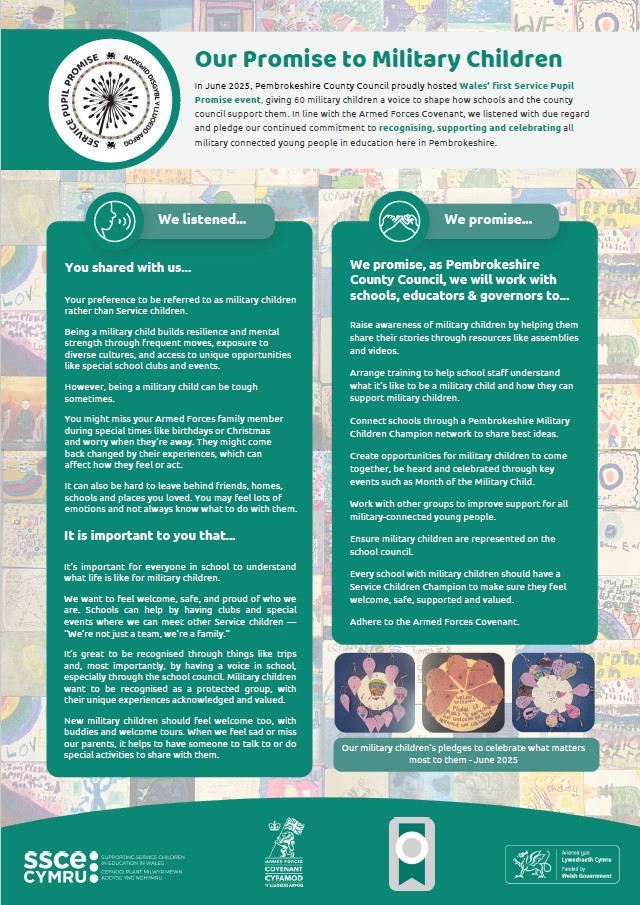 Military pupil promise